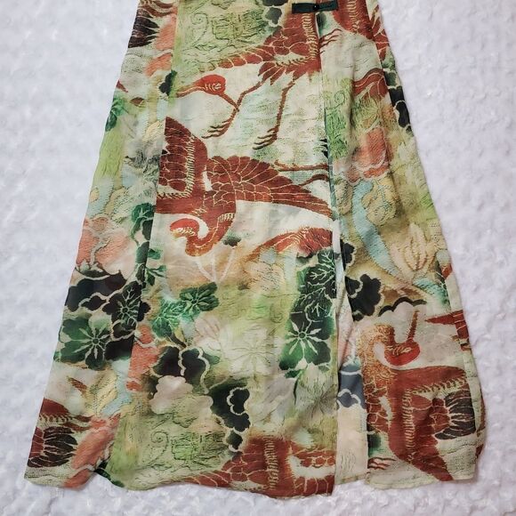 Keyingyi small elegant sheer dress overlay high split - Picture 2 of 8